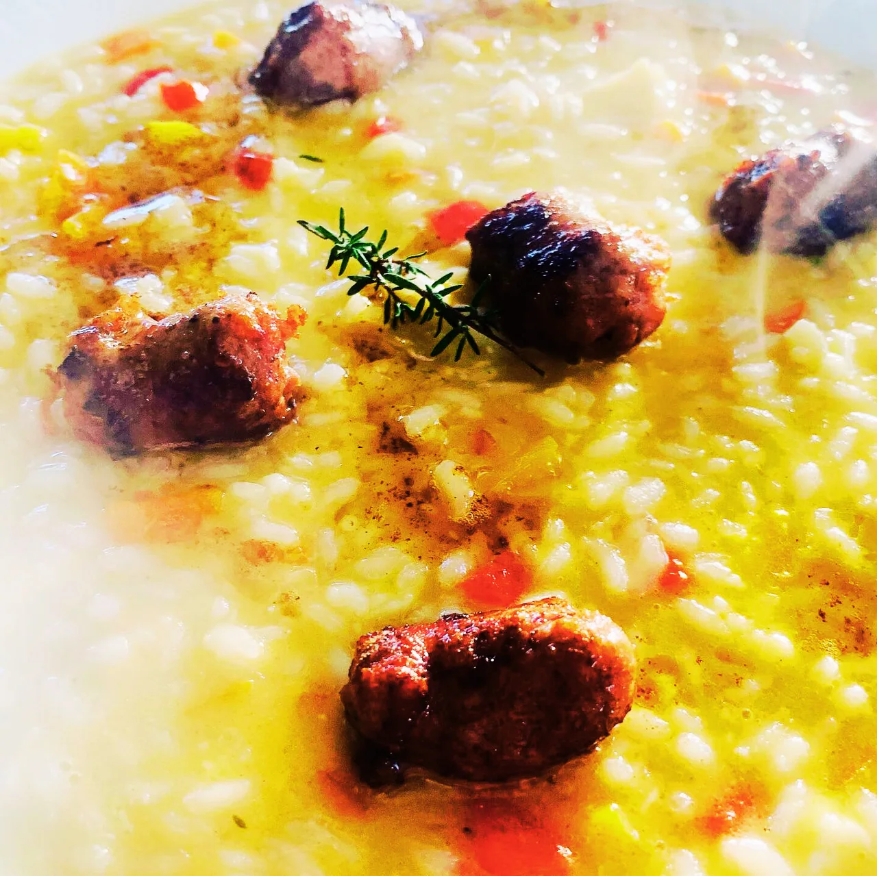 A risotto dish from the T’Ami kitchen
