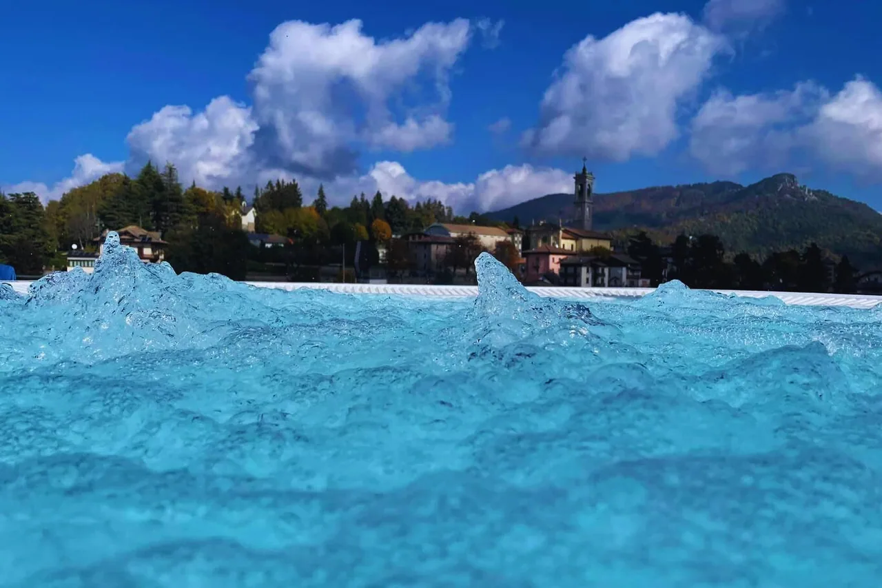 Sky Spa water and the panorama of Selvino